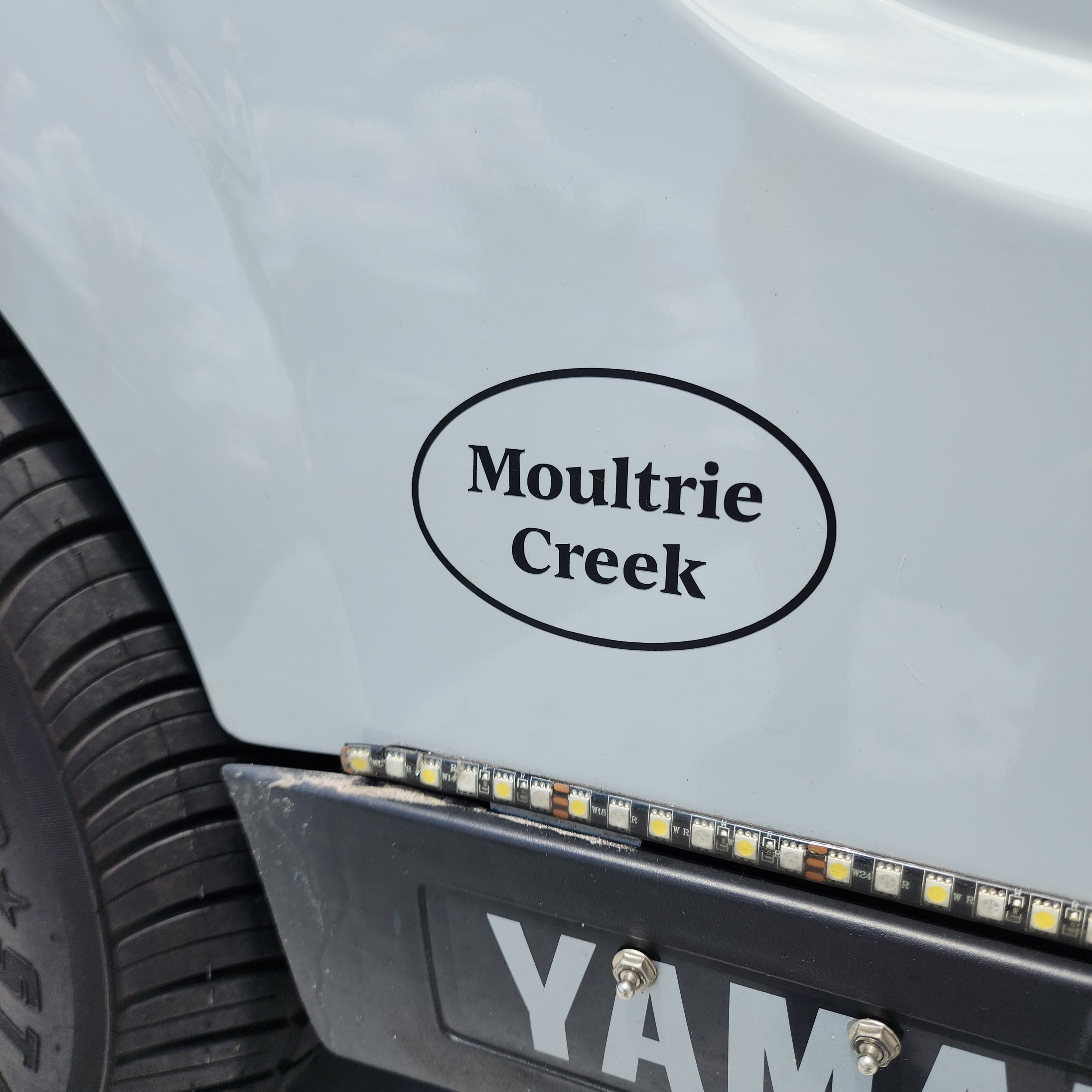 Oval Rocker Decals Custom Village Oval Vinyl Decal – Stick'emAll Vinyl Decals