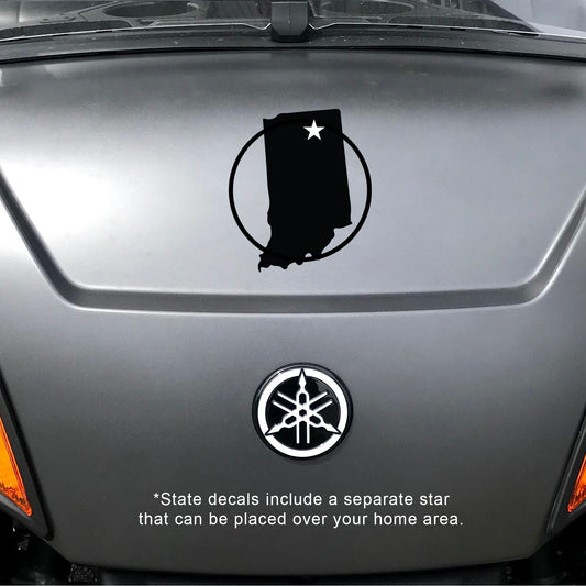 Home State Indiana Vinyl Decal
