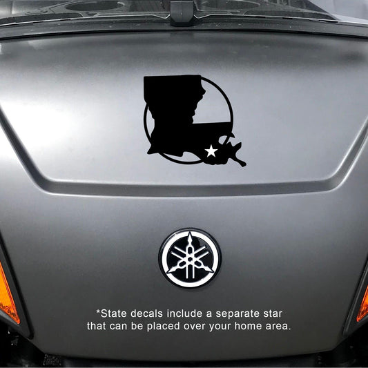 Home State Louisiana Vinyl Decal