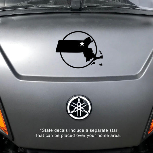 Home State Massachusetts Vinyl Decal